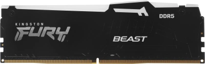 Память DDR5 16GB 5600MHz Kingston KF556C40BBA-16 Fury Beast XMP RGB RTL Gaming PC5-44800 CL40 DIMM 288-pin 1.25В dual rank с радиатором Ret