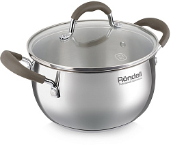 Кастрюля Rondell Konzept RDS-1229 3.3л. d=20см (с крышкой) стальной