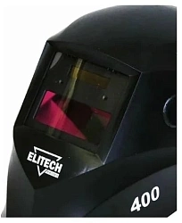 Маска сварщика Elitech 400 филь.:хамел. кл.:1/2/1/2 см.экр.90x35мм черный (199138)