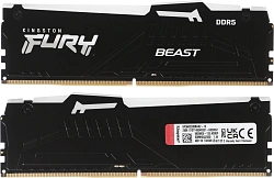 Память DDR5 2x8GB 6000MHz Kingston KF560C30BBAK2-16 Fury Beast Black RGB RTL Gaming PC5-48000 CL30 DIMM 288-pin 1.4В kit single rank с радиатором Ret