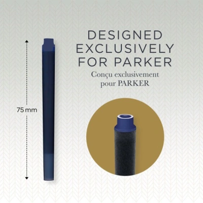 Картридж Parker Quink Z11 (1950384) синие чернила для ручек перьевых (5шт)