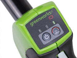 Триммер электрический Greenworks GD40BC аккум. разбор.штан. реж.эл.:леска/нож