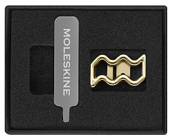 Шильд-символ Moleskine Zodiac Signs Водолей металл золотистый коробка с европод. PINAQUARIUSGOLD