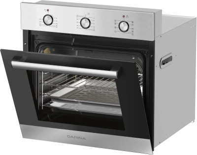 Духовой шкаф Электрический Darina 1U5 BDE 112 707 X3 нержавеющая сталь/стекло черное