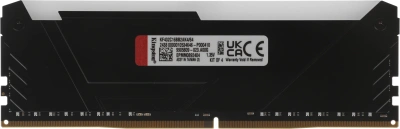 Память DDR4 4x16GB 3200MHz Kingston KF432C16BB2AK4/64 Fury Beast Black RGB RTL Gaming PC4-25600 CL16 DIMM 288-pin 1.35В dual rank с радиатором Ret