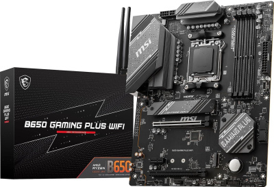 Материнская плата MSI B650 GAMING PLUS WIFI SocketAM5 AMD B650 4xDDR5 ATX AC`97 8ch(7.1) 2.5Gg RAID+HDMI+DP