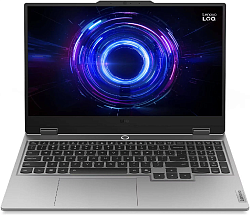 Ноутбук Lenovo LOQ 15IRX10 Core i7 14700HX 16Gb SSD512Gb NVIDIA GeForce RTX 5060 8Gb 15.6" IPS FHD (1920x1080) без ОС grey WiFi BT Cam (83JE00YLPS)