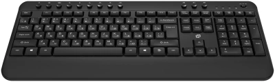 Клавиатура Оклик K257W черный USB беспроводная Multimedia (подставка для запястий) (2070286)