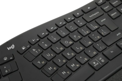 Клавиатура Logitech K860 черный USB беспроводная BT Multimedia Ergo (подставка для запястий) (920-010359)