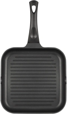 Сковорода-гриль Rondell Schwarz RDA-1683 квадратная 28см покрытие: Xylan Plus ручка несъемная (без крышки) черный