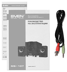 Колонки Sven MS-107 2.1 черный 10Вт