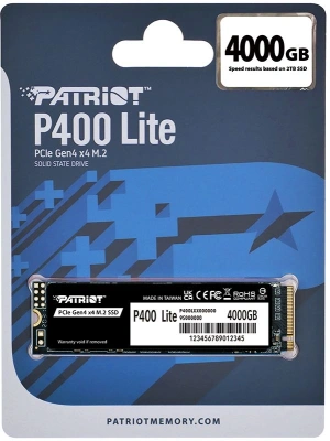 Накопитель SSD Patriot PCIe 4.0 x4 4TB P400LP4KGM28H P400 M.2 2280