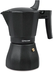 Кофеварка гейзерн. Rondell Kafferro RDA-994 0.45л алюминий темно-серый