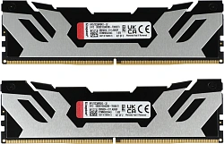 Память DDR5 2x16GB 7200MHz Kingston KF572C38RSK2-32 Fury Renegade Silver XMP RTL Gaming PC5-57600 CL38 DIMM 288-pin 1.45В kit single rank с радиатором Ret