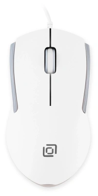Мышь Оклик 245M белый оптическая 1000dpi USB 3but (471480)