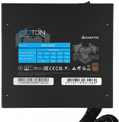 Блок питания Chieftec ATX 500W Proton BDF-500S 80+ bronze (20+4pin) APFC 120mm fan 6xSATA RTL