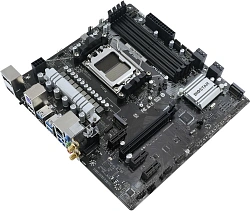 Материнская плата Biostar B650MP-E Pro Socket AM5 AMD B650 4xDDR5 mATX AC`97 8ch(7.1) 2.5Gg RAID+HDMI+DP