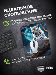 Коврик для мыши Cactus Snow Leopard рисунок 400x300x3мм (CS-MP-PRO16XL)