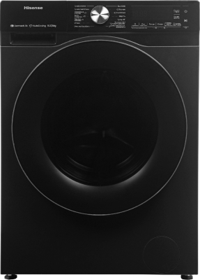 Стиральная машина Hisense WD5S1045BB пан.англ. класс: A загр.фронтальная макс.:10.5кг (с сушкой) черный инвертер