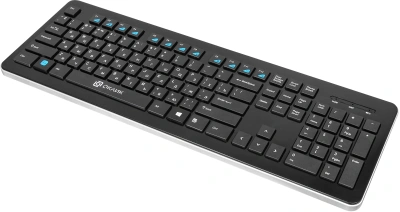 Клавиатура Оклик 870S черный USB беспроводная slim Multimedia