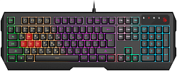 Клавиатура A4Tech Bloody B140N черный USB Multimedia for gamer LED (подставка для запястий) (B140N)