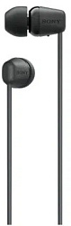 Гарнитура внутриканальные Sony WI-C100 черный беспроводные bluetooth шейный обод (WI-C100/BZ)