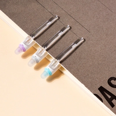 Ручка гелев. Deli EG160-BL белый d=0.5мм гол. черн. кругл. стираемая