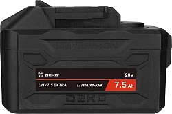 Батарея аккумуляторная Deko UNV7.5 EXTRA 20В 7.5Ач Li-Ion (063-4499)