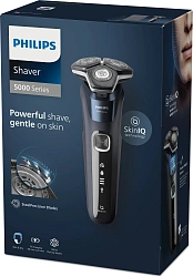 Бритва роторная Philips S5885/10 реж.эл.:3 питан.:аккум. темно-синий