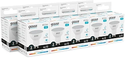 Лампа светодиодная Gauss Elementary 13621 11Вт цок.:GU10 софит 220B св.свеч.бел.нейт. MR16 (упак.:10шт)