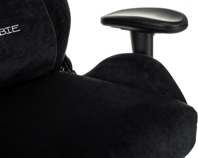 Кресло игровое Zombie Ghost Fabric черный Light-20 с подголов. крестов. пластик