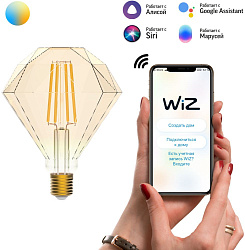 Умная лампа Gauss IoT Smart Home E27 6.5Вт 720lm Wi-Fi (упак.:1шт) (1370112)