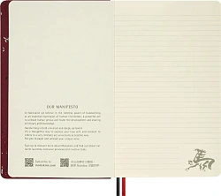 Блокнот Moleskine LIMITED EDITION ГОД ЛОШАДИ LECNYHRSQP060B 130х210мм обложка текстиль 176стр. линейка бордовый