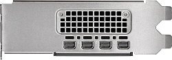 Видеокарта PNY PCI-E 4.0 VCNRTX2000ADA-SB NVIDIA RTX A2000 16Gb 192bit GDDR6 562 mDPx4 Ret low profile