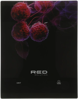 Весы кухонные электронные Red Solution S728 макс.вес:10кг черный/НейроМалина