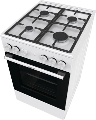 Плита Газовая Gorenje GG5A11WF белый (без крышки) реш.чугун