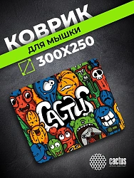 Коврик для мыши Cactus Colorful Cacti 300x250x3мм (CS-MPC-D03M)