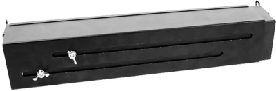 Кабельный органайзер Горизонтальный ЦМО ГКО-Л-СП-9005 односторонний 2U шир.:19" глуб.:83.4мм