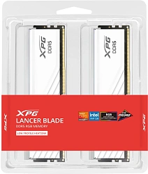 Память DDR5 2x16GB 6000MHz A-Data AX5U6000C3416G-DTLABRWH XPG Lancer Blade RGB RTL Gaming PC5-48000 CL34 DIMM ECC 288-pin 1.35В kit dual rank с радиатором Ret