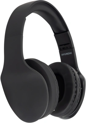 Гарнитура накладные Hyundai H-HP104 черный беспроводные bluetooth оголовье (HHP104B)