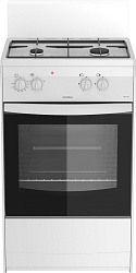 Плита Комбинированная Darina S KM 521 300 W белый/черный (без крышки) реш.сталь
