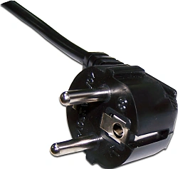 Шнур питания Lanmaster LAN-PP13/SHA-1.0-BK C13-Schuko проводник.:3x0.75мм2 1м 220В 10А черный