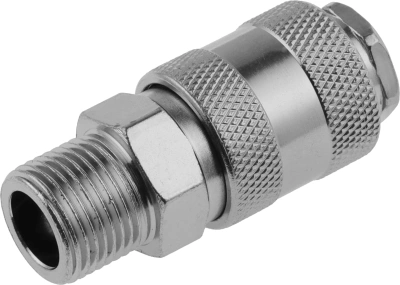 Переходник для пневмоинструмента Зубр 64911-3/8 серый