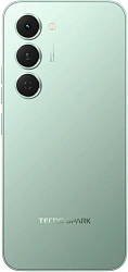 Смартфон Tecno Spark 40 Pro 256Gb 8Gb зеленый моноблок 3G 4G 2Sim 6.78" 1224x2720 Android 15 50Mpix 802.11 a/b/g/n/ac/ax NFC GPS GSM900/1800 Protect FM