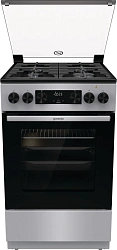 Плита Комбинированная Gorenje GK5C41SF серый (стеклянная крышка) реш.чугун