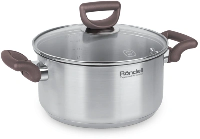 Кастрюля Rondell Fest RDS-1322 2.8л. d=20см (с крышкой) стальной