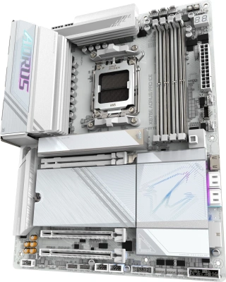 Материнская плата Gigabyte X870E AORUS PRO ICE SocketAM5 AMD X870E 4xDDR5 ATX AC`97 8ch(7.1) 2.5Gg RAID+HDMI