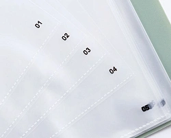 Папка с 30 прозр.вклад. Deli Nusign NS167 A4 пластик ассорти
