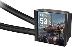 Система водяного охлаждения Thermaltake MAGFloe 360 Ultra ARGB Soc-AM5/AM4/1200/1700/1851 черный 4-pin 30.6dB Al+Cu LCD Ret (CL-W432-PL12SW-A)