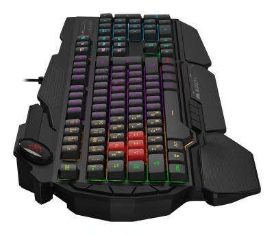 Клавиатура A4Tech Bloody B310N черный USB Multimedia for gamer LED (подставка для запястий) (B310N)
